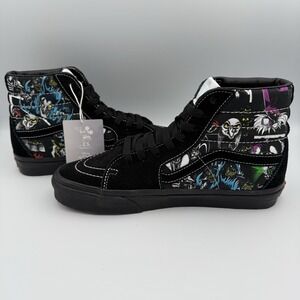 NWOT Vans X‎ Disney Villains Sk8 Hi Black Unisex Sneakers Men Sz 7/Women Sz 8.5